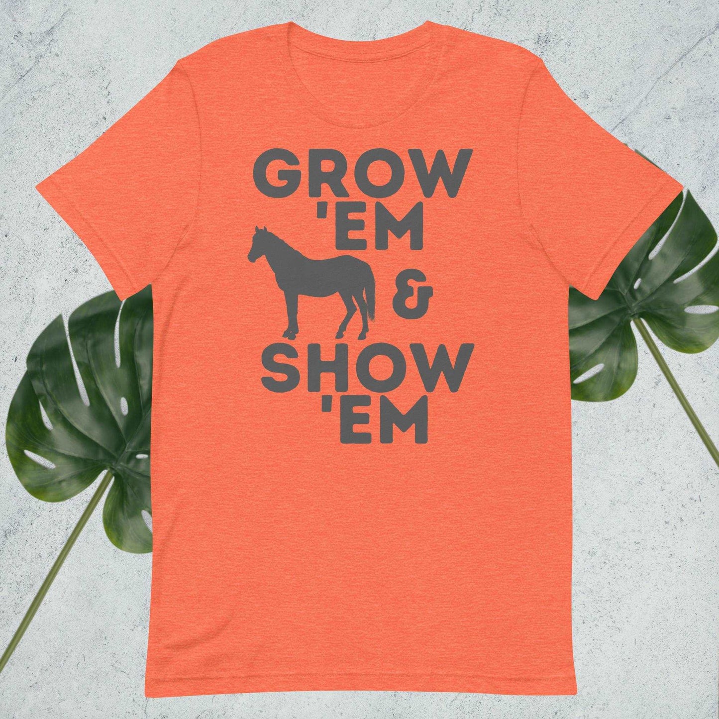 Grow 'Em and Show 'Em - Horse (Charcoal Print) - Sweet Pea Designs - Gift Shop