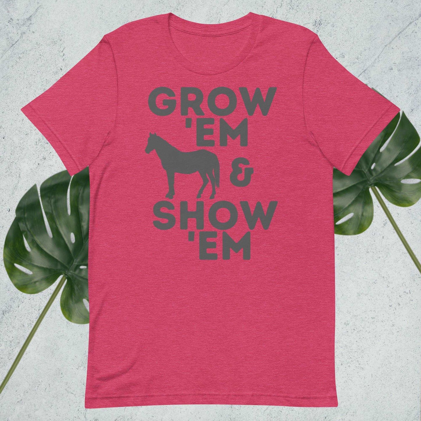 Grow 'Em and Show 'Em - Horse (Charcoal Print) - Sweet Pea Designs - Gift Shop