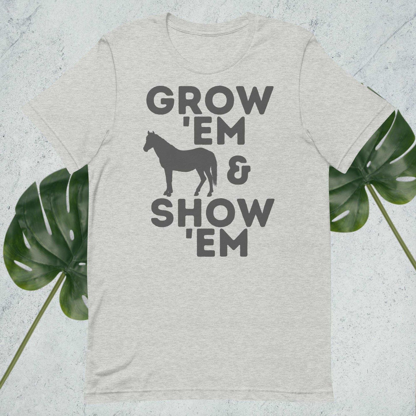 Grow 'Em and Show 'Em - Horse (Charcoal Print) - Sweet Pea Designs - Gift Shop