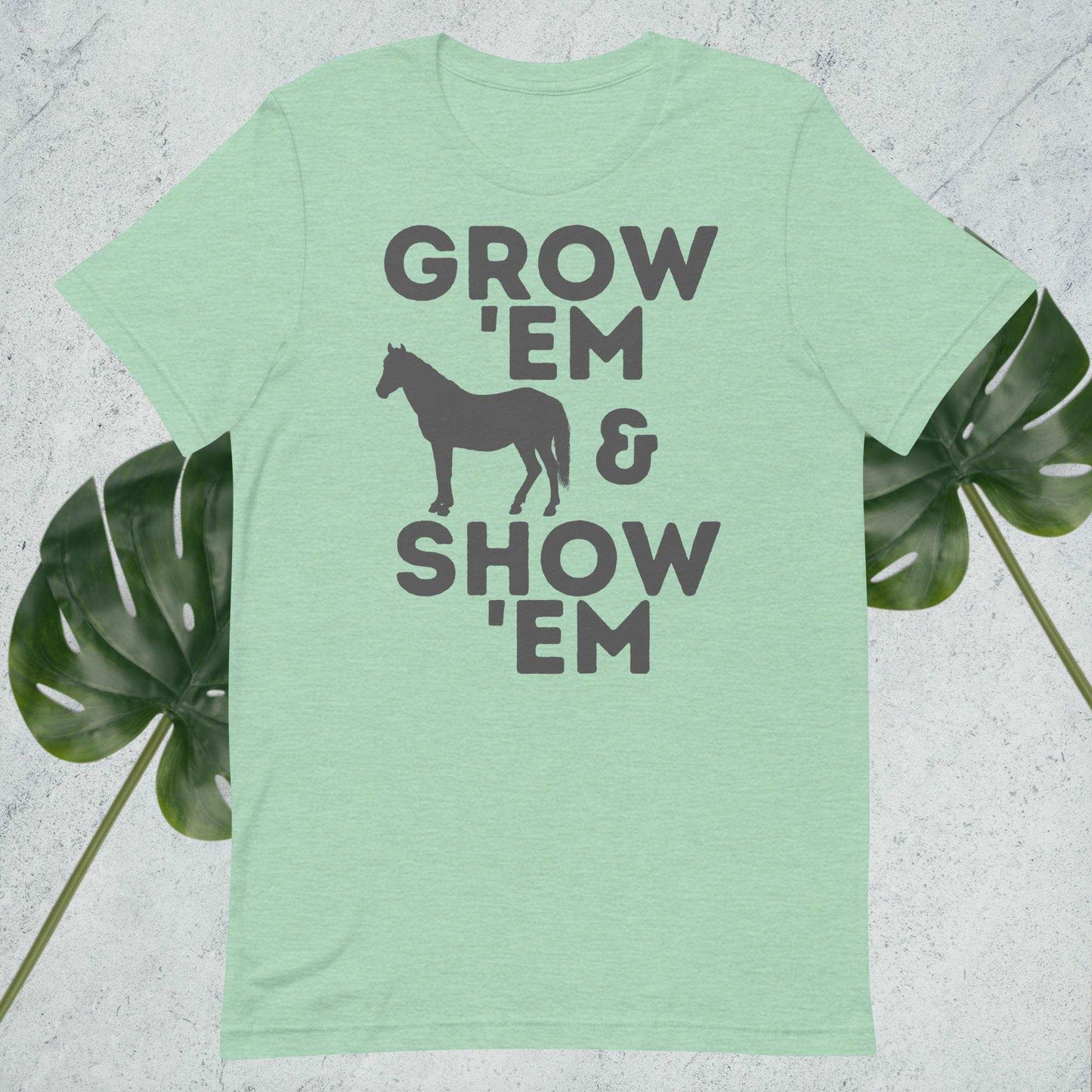 Grow 'Em and Show 'Em - Horse (Charcoal Print) - Sweet Pea Designs - Gift Shop