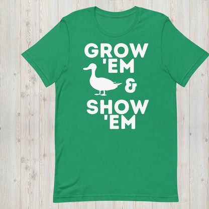 Grow 'Em and Show 'Em Short Sleeve Shirt - Duck - Sweet Pea Designs - Gift Shop