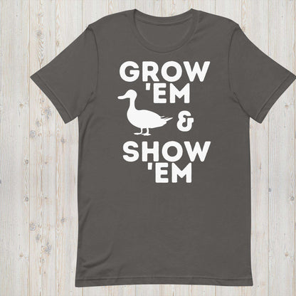 Grow 'Em and Show 'Em Short Sleeve Shirt - Duck - Sweet Pea Designs - Gift Shop