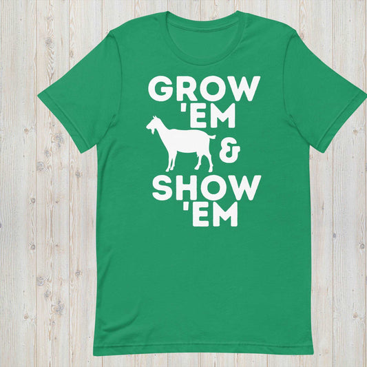 Grow 'Em and Show 'Em Short Sleeve Shirt - Goat (Female) - Sweet Pea Designs - Gift Shop