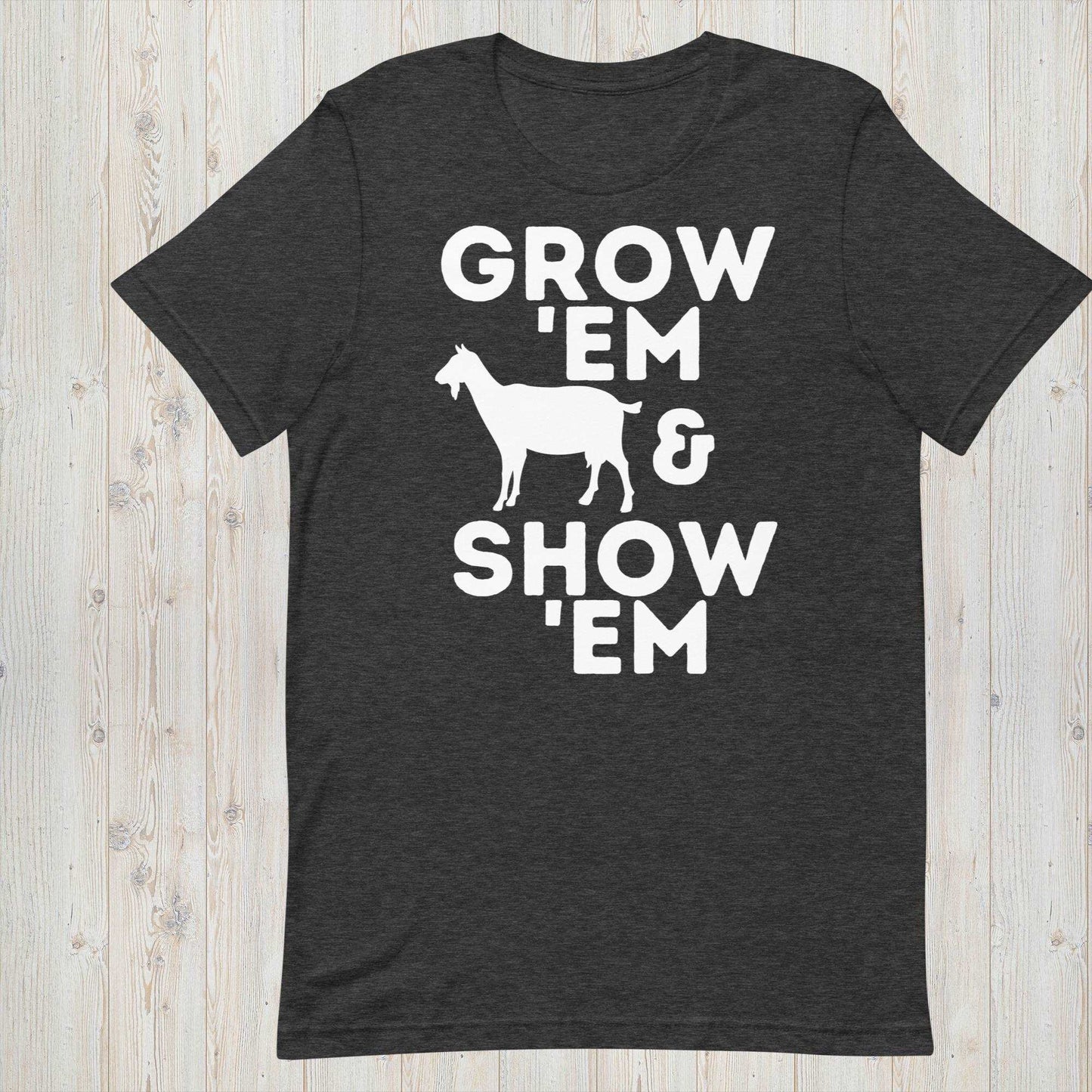 Grow 'Em and Show 'Em Short Sleeve Shirt - Goat (Female) - Sweet Pea Designs - Gift Shop