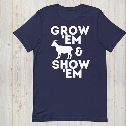 Grow 'Em and Show 'Em Short Sleeve Shirt - Goat (Male) - Sweet Pea Designs - Gift Shop