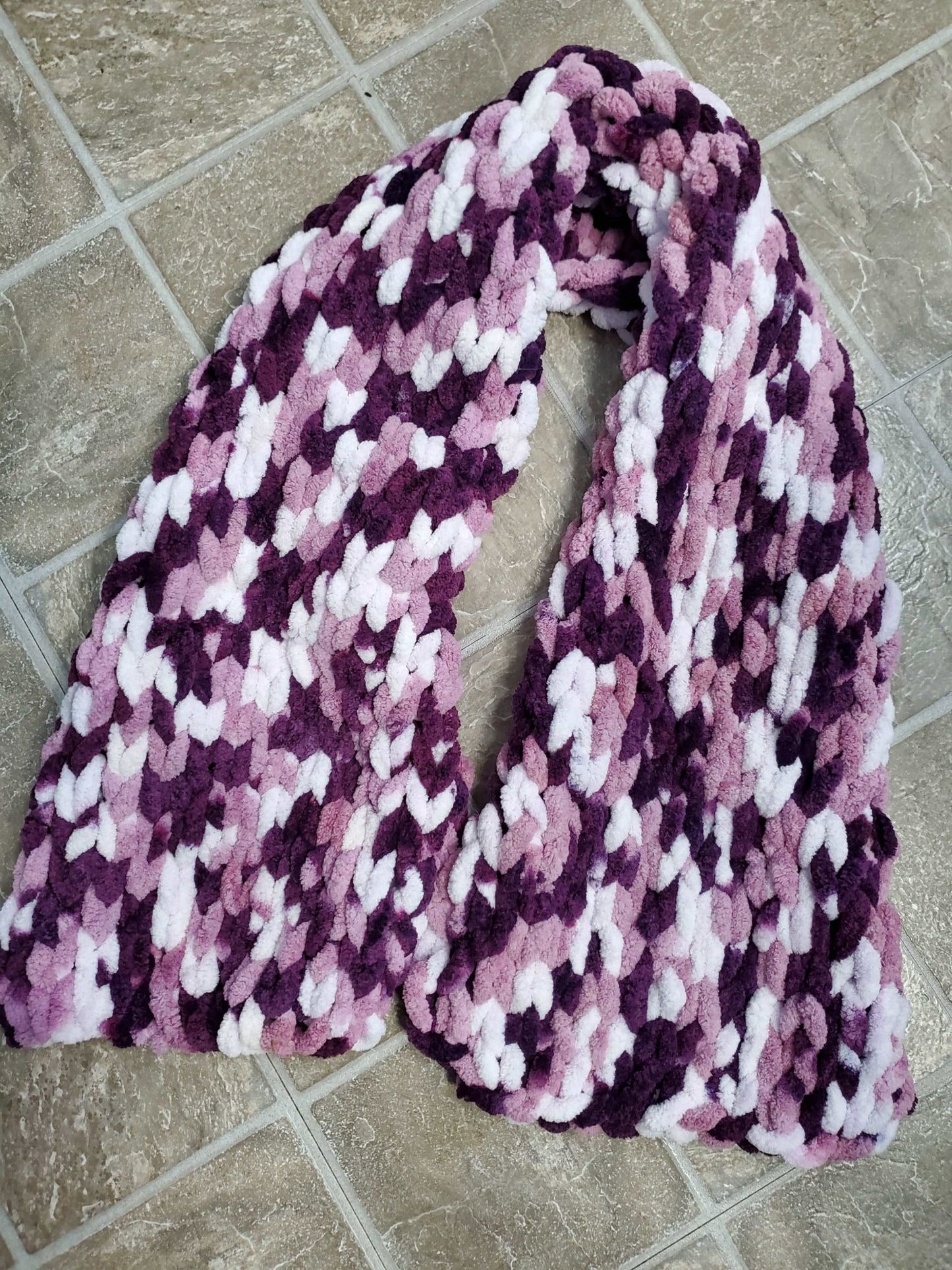 Hand Knit Chunky Scarf - Sweet Pea Designs - Gift Shop