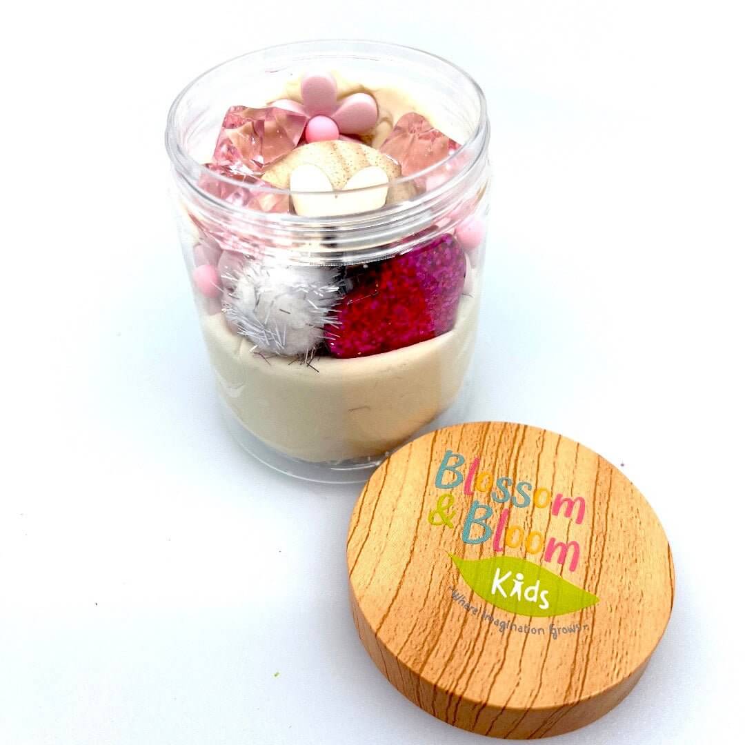 Hearts & Flowers, Playdough Jar - Sweet Pea Designs - Gift Shop