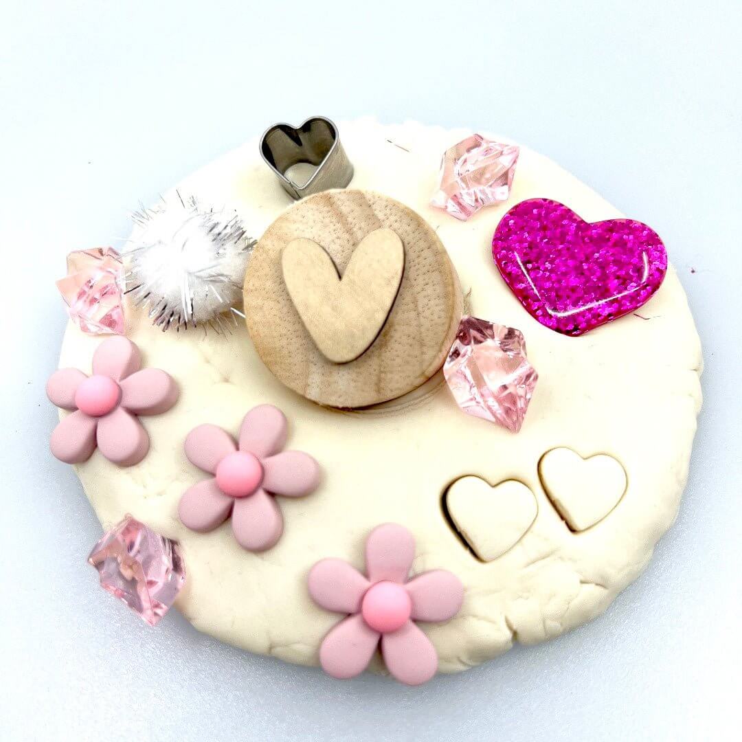 Hearts & Flowers, Playdough Jar - Sweet Pea Designs - Gift Shop