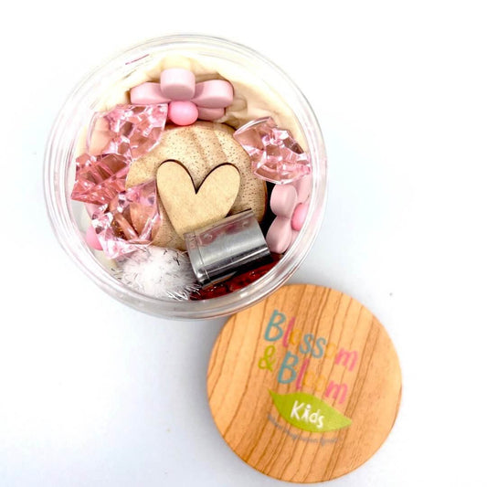 Hearts & Flowers, Playdough Jar - Sweet Pea Designs - Gift Shop