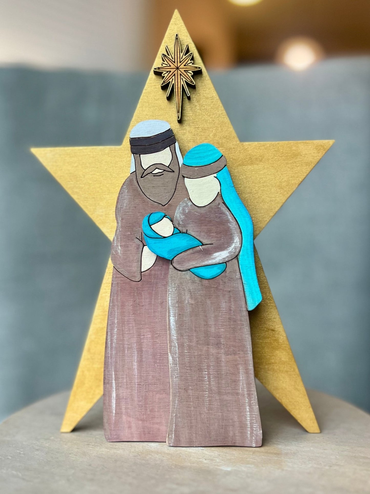 Holy family shelf sitter - Sweet Pea Designs - Gift Shop