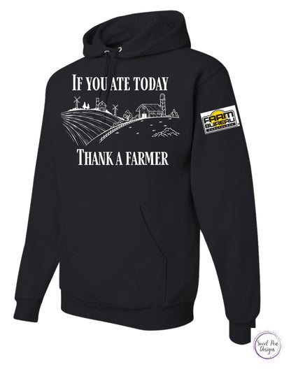 If You Ate Today Thank A Farmer Cotton Sweatshirt - Sweet Pea Designs - Gift Shop