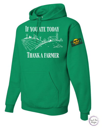 If You Ate Today Thank A Farmer Cotton Sweatshirt - Sweet Pea Designs - Gift Shop