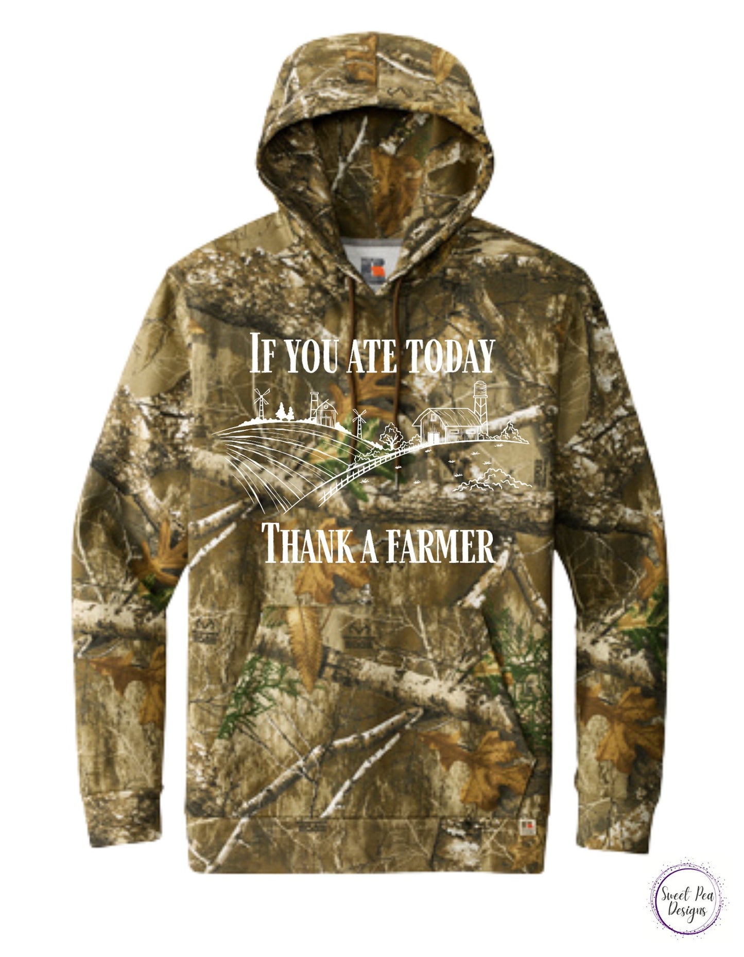 If You Ate Today Thank A Farmer Cotton Sweatshirt - Sweet Pea Designs - Gift Shop