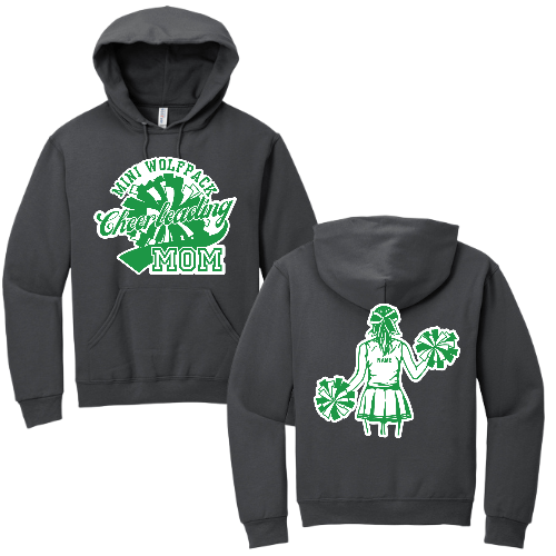 Mini Wolfpack Cheerleading Cotton Hooded Sweatshirt - Sweet Pea Designs - Gift Shop