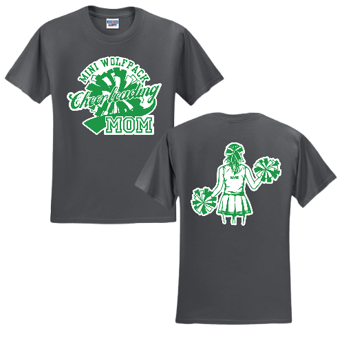 Mini Wolfpack Cheerleading Short Sleeve Shirt - Sweet Pea Designs - Gift Shop