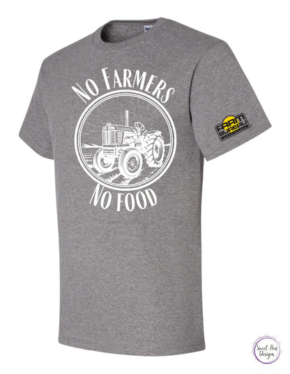 No Farmers No Food Cotton Short Sleeve Shirt - Sweet Pea Designs - Gift Shop