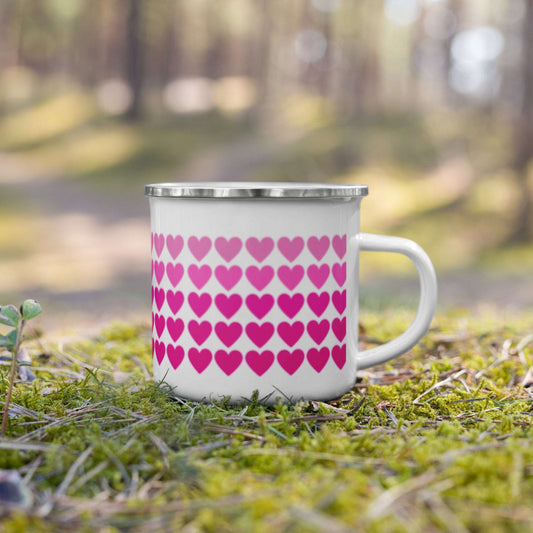 Ombre Heart Enamel Mug - Sweet Pea Designs - Gift Shop