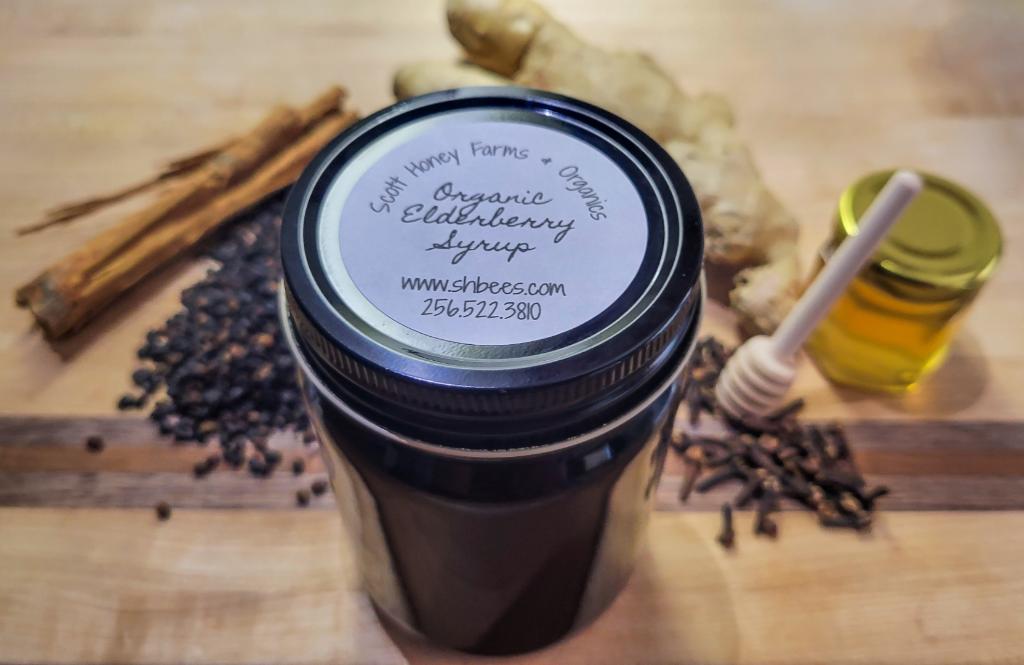 Organic Elderberry Syrup 16oz - Sweet Pea Designs - Gift Shop
