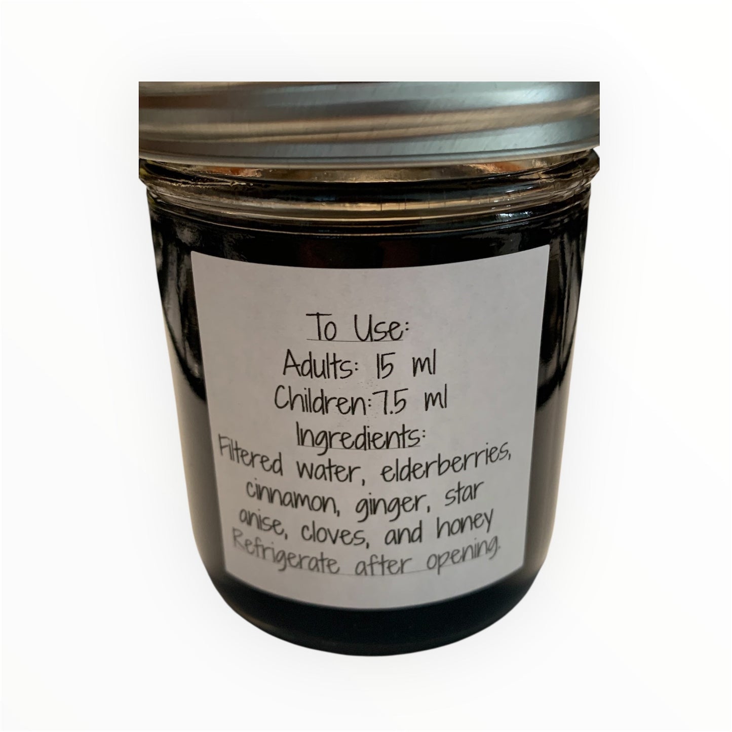 Organic Elderberry Syrup 8oz - Sweet Pea Designs - Gift Shop