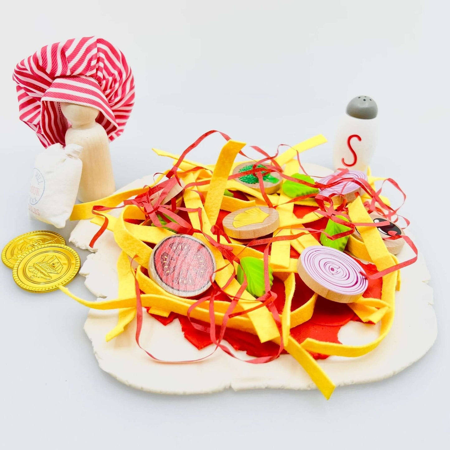 Pizza Parlor, Pizzeria Play Set with Playdough - Sweet Pea Designs - Gift Shop