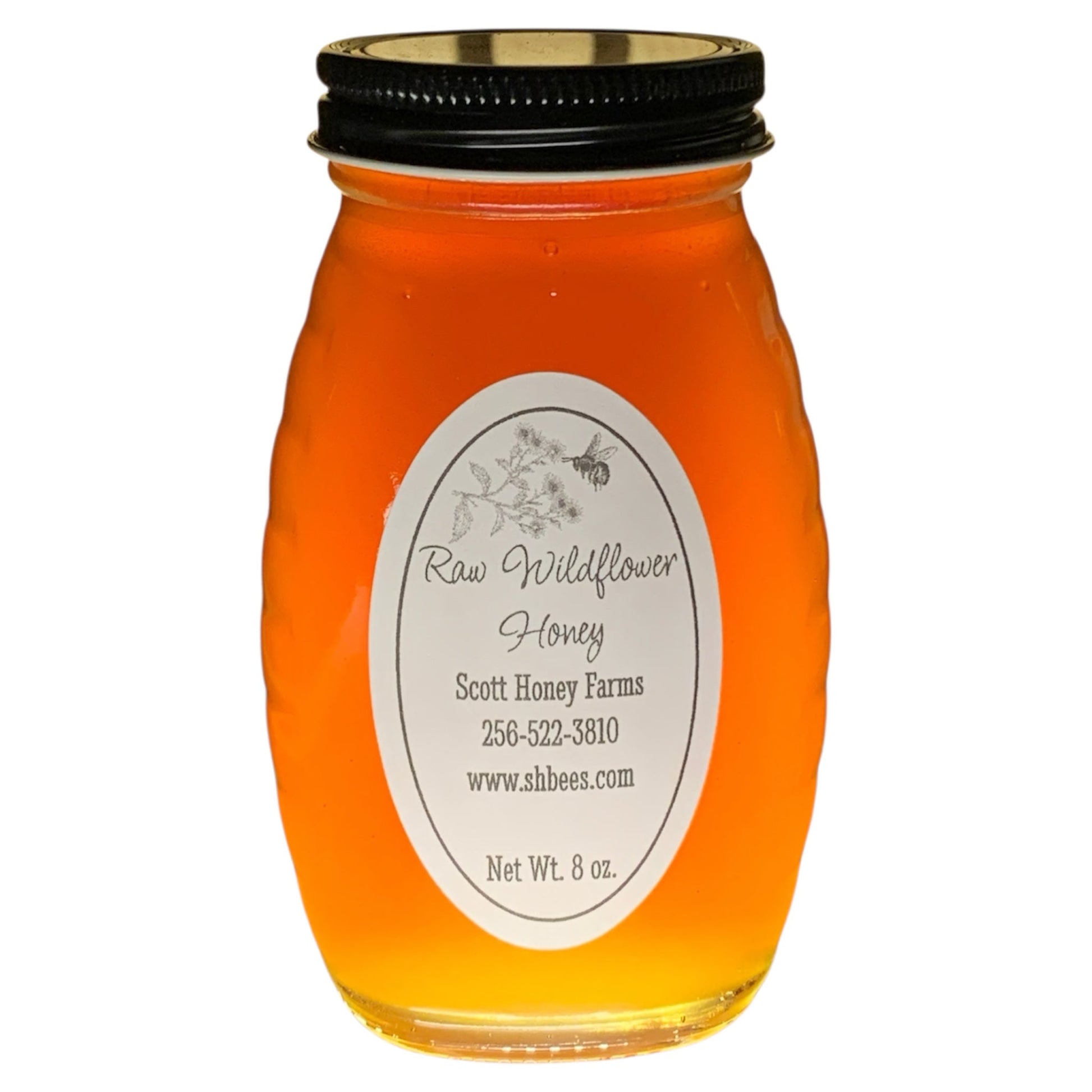 Raw Wildflower Honey 8 oz. - Sweet Pea Designs - Gift Shop