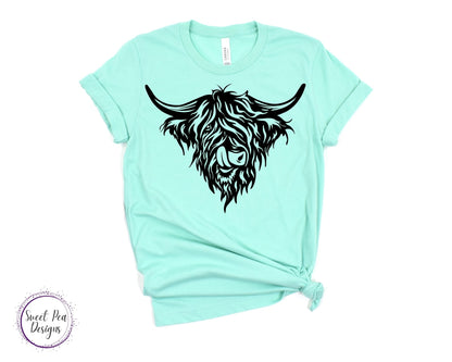 Ringspun Cotton Short Sleeve Shirt - Cow Sticking out Tongue - Sweet Pea Designs - Gift Shop