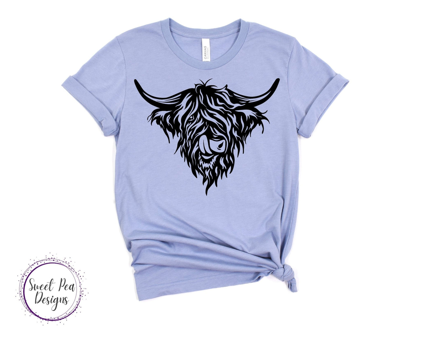 Ringspun Cotton Short Sleeve Shirt - Cow Sticking out Tongue - Sweet Pea Designs - Gift Shop