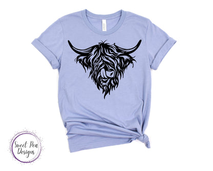 Ringspun Cotton Short Sleeve Shirt - Cow Sticking out Tongue - Sweet Pea Designs - Gift Shop