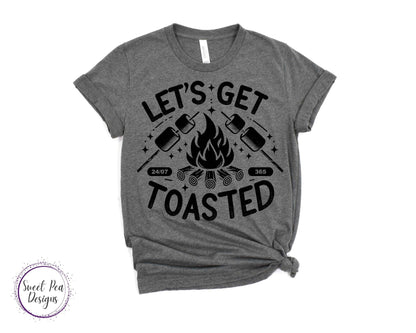 Ringspun Cotton Short Sleeve Shirt - Let's Get Toasted - Sweet Pea Designs - Gift Shop