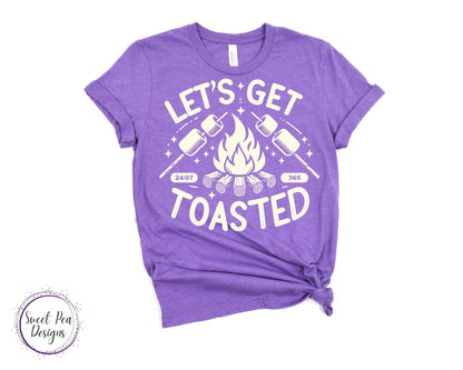 Ringspun Cotton Short Sleeve Shirt - Let's Get Toasted - Sweet Pea Designs - Gift Shop