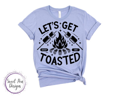 Ringspun Cotton Short Sleeve Shirt - Let's Get Toasted - Sweet Pea Designs - Gift Shop