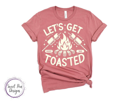 Ringspun Cotton Short Sleeve Shirt - Let's Get Toasted - Sweet Pea Designs - Gift Shop