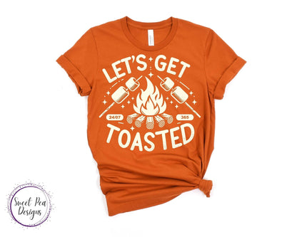 Ringspun Cotton Short Sleeve Shirt - Let's Get Toasted - Sweet Pea Designs - Gift Shop