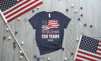 We The People Patriotic Ringspun Cotton Short Sleeve Shirt