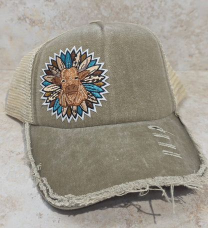 Foam Trucker Cap - Cow