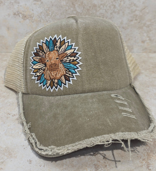 Foam Trucker Cap - Cow