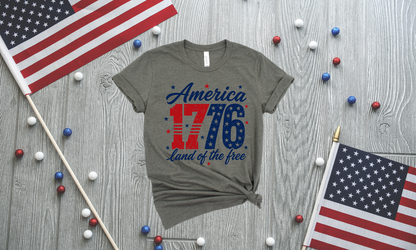 1776 Patriotic Ringspun Cotton Short Sleeve Shirt