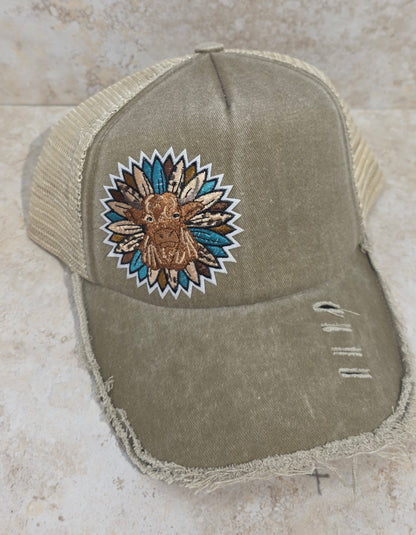 Foam Trucker Cap - Cow