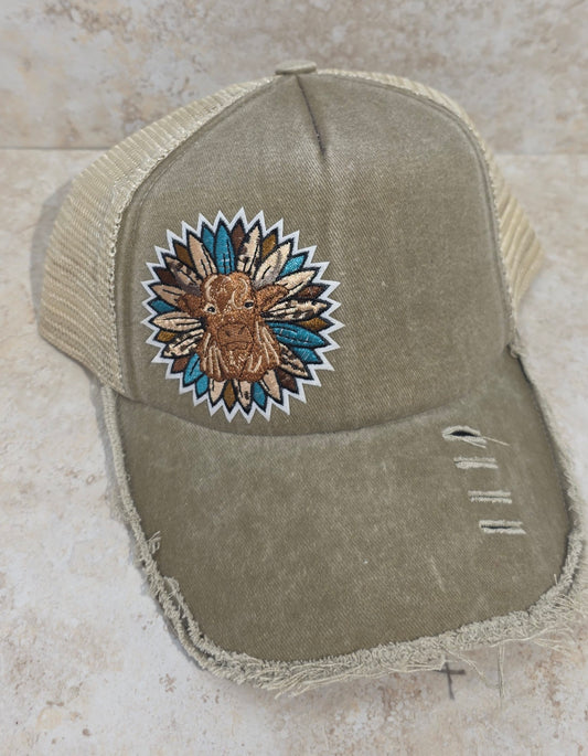 Foam Trucker Cap - Cow