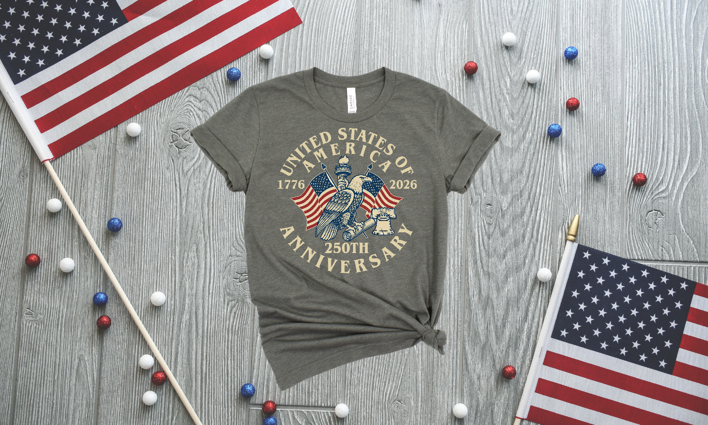 Eagle Patriotic Ringspun Cotton Short Sleeve Shirt
