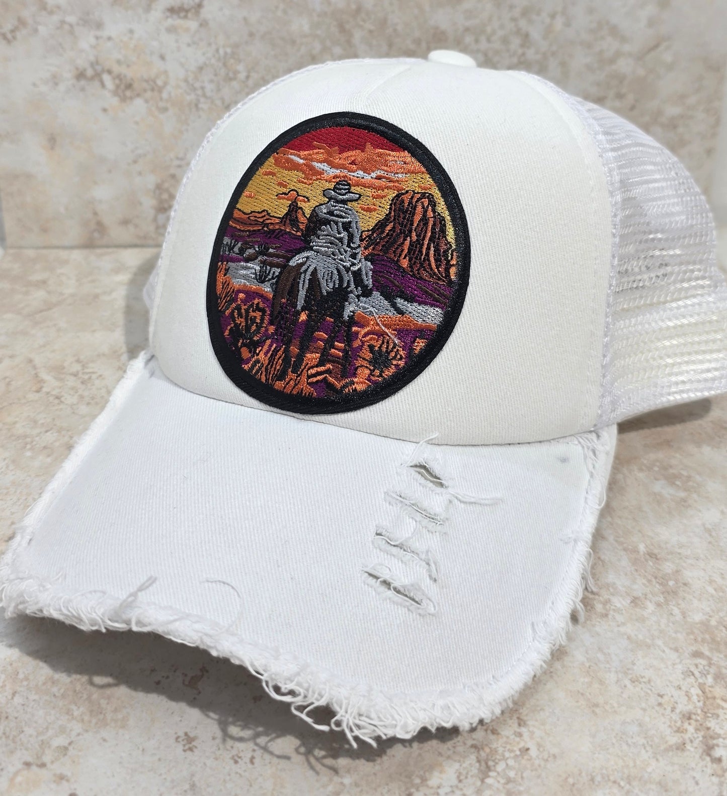 Foam Trucker Cap - Cowboy Horizon