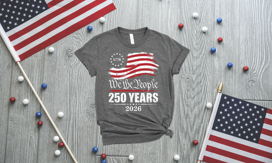We The People Patriotic Ringspun Cotton Short Sleeve Shirt