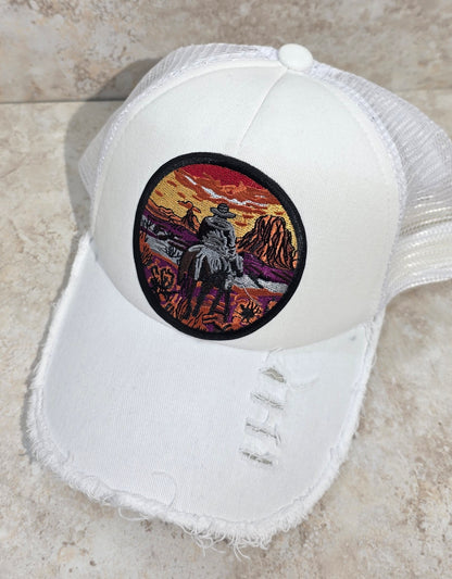 Foam Trucker Cap - Cowboy Horizon