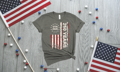 250 Years Patriotic Ringspun Cotton Short Sleeve Shirt