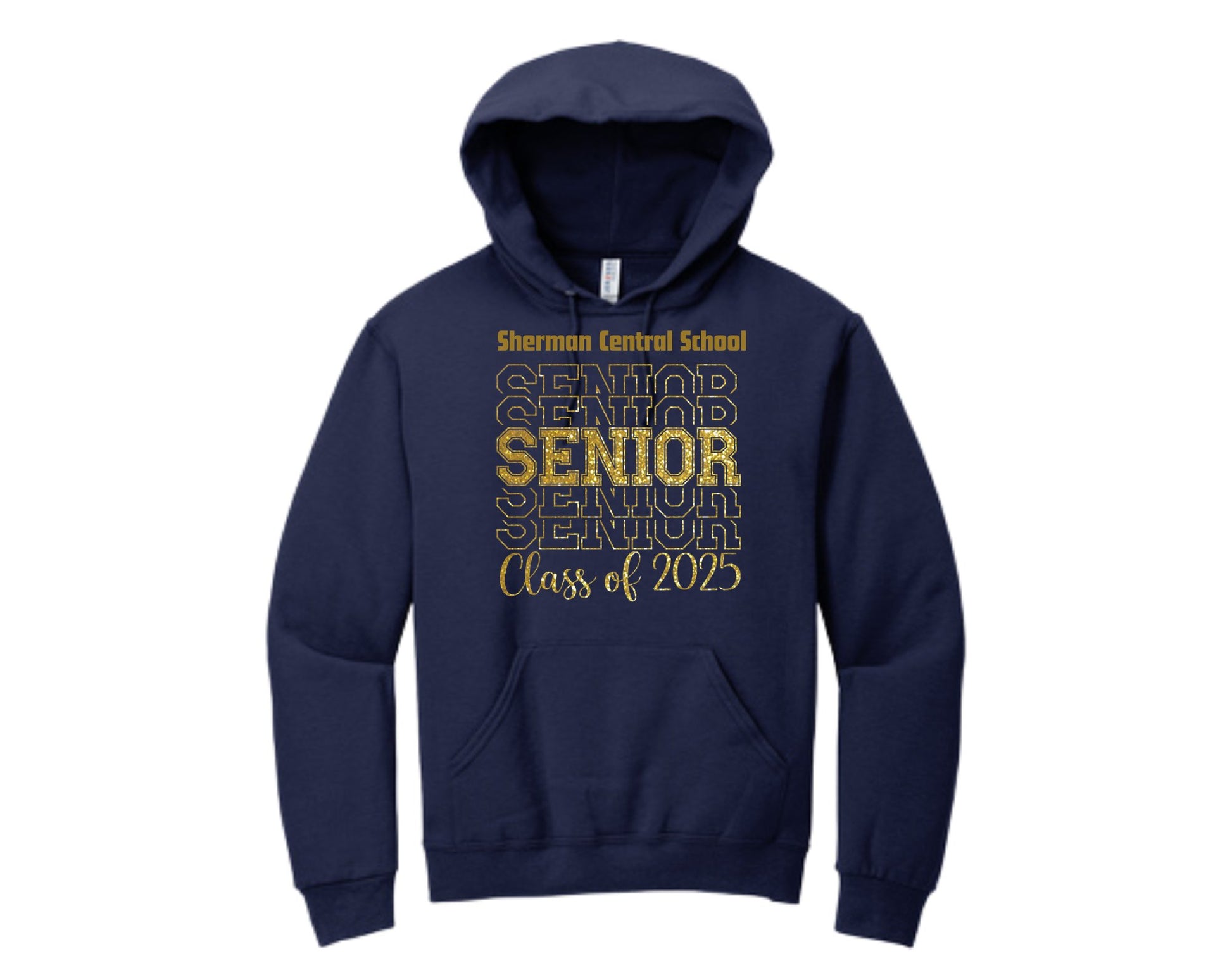 Sherman Central School Seniors 2025 Hooded Sweatshirt - Sweet Pea Designs - Gift Shop