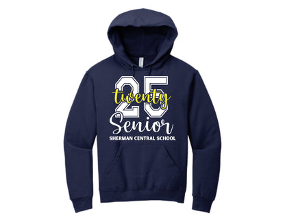 Sherman Central School Seniors 2025 Hooded Sweatshirt - Sweet Pea Designs - Gift Shop