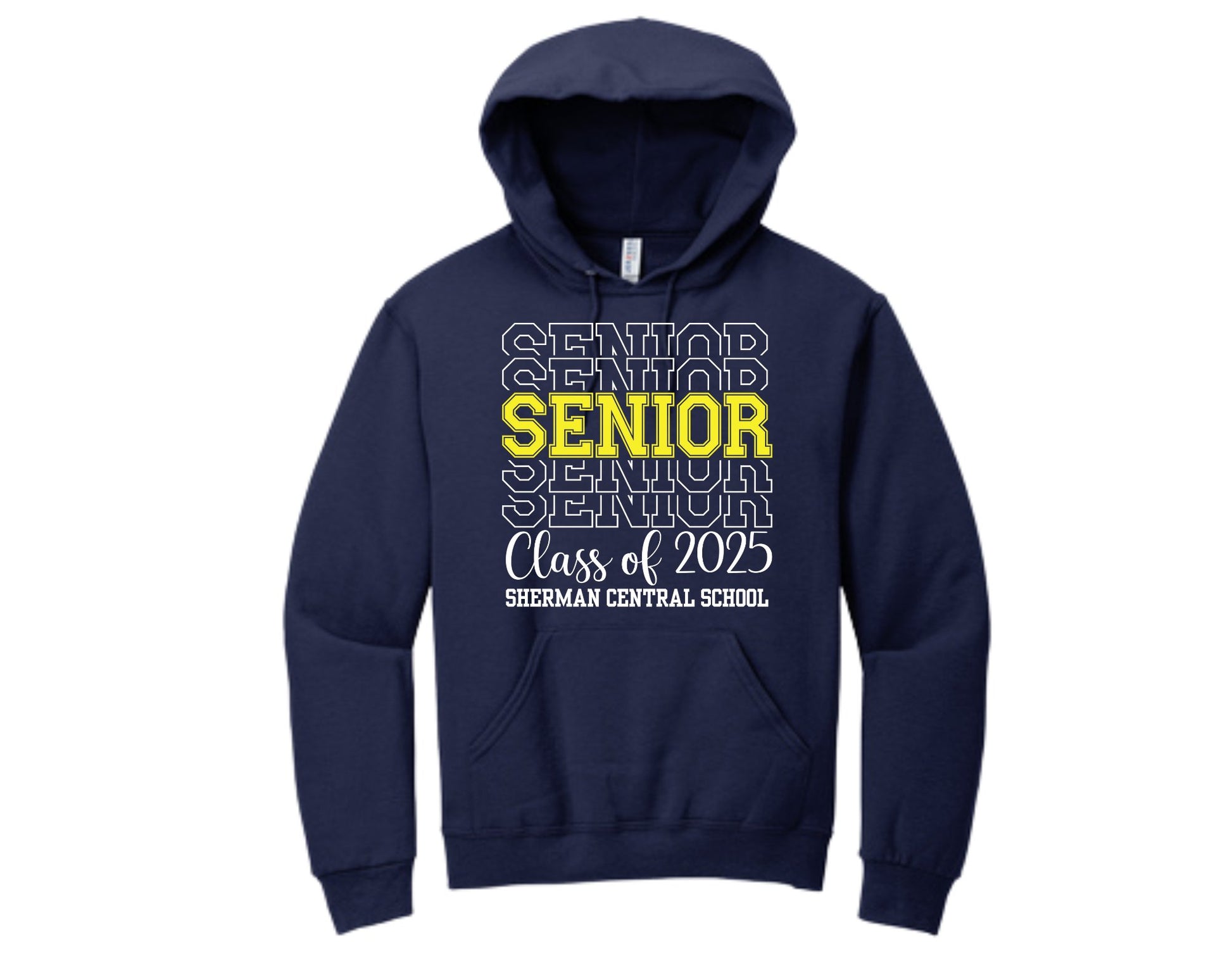 Sherman Central School Seniors 2025 Hooded Sweatshirt - Sweet Pea Designs - Gift Shop