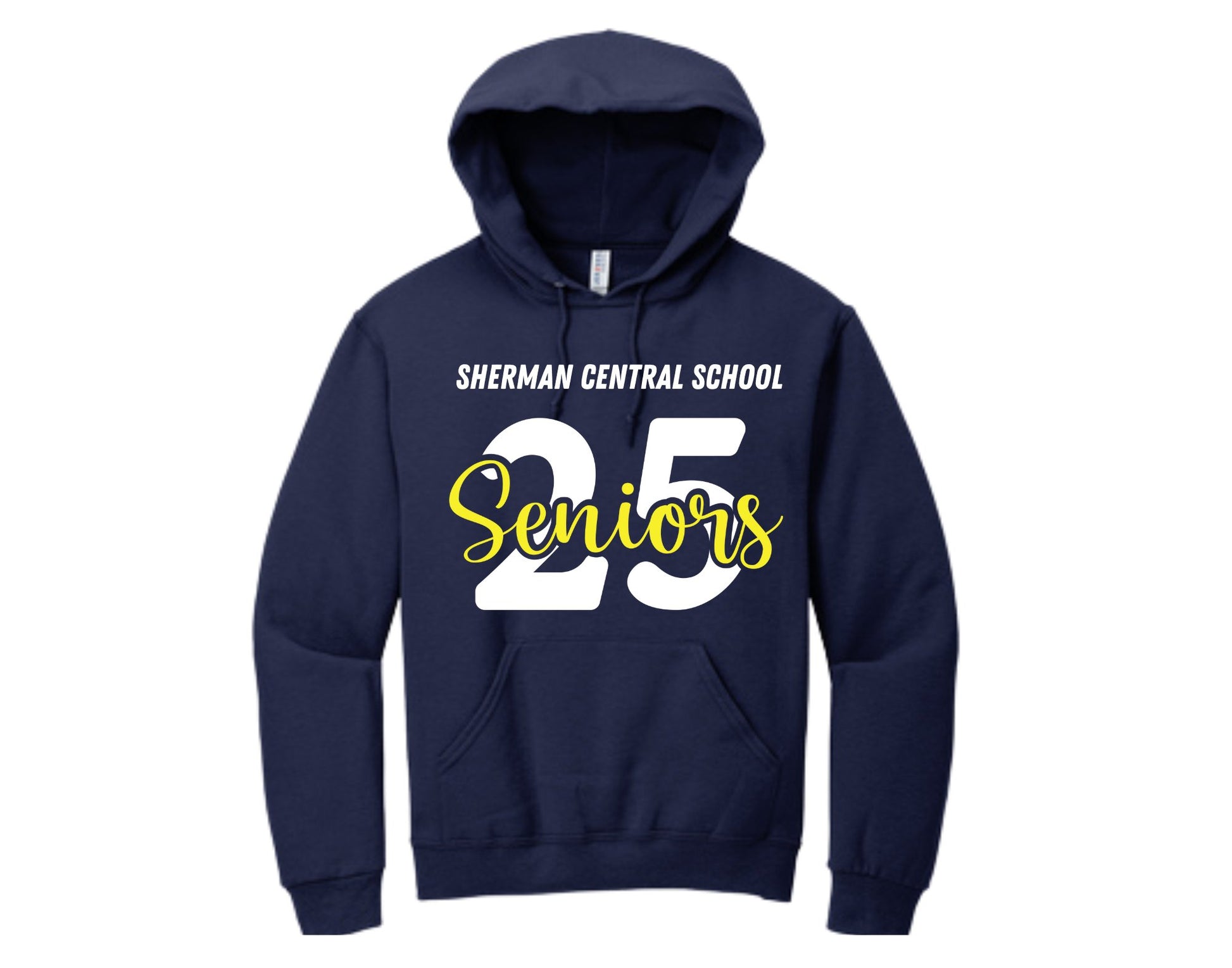 Sherman Central School Seniors 2025 Hooded Sweatshirt - Sweet Pea Designs - Gift Shop