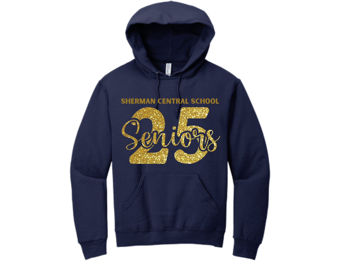 Sherman Central School Seniors 2025 Hooded Sweatshirt - Sweet Pea Designs - Gift Shop