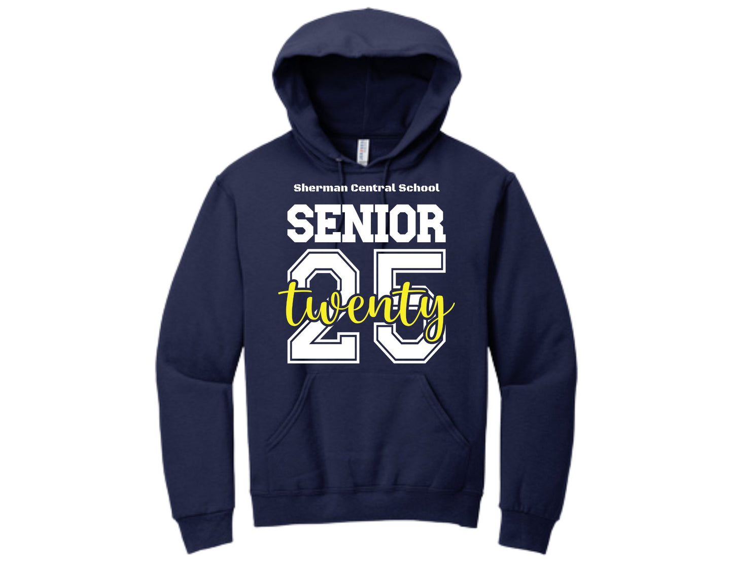 Sherman Central School Seniors 2025 Hooded Sweatshirt - Sweet Pea Designs - Gift Shop